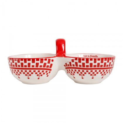 Double cereal bowl  CARREAU RED 