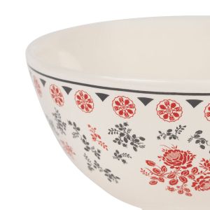 Bowl  ROSETTE COLLECTION RED