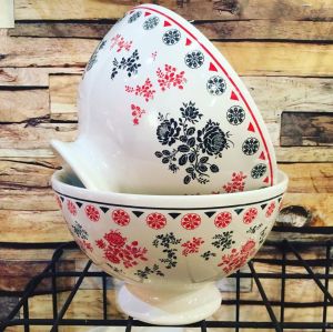 Bowl  ROSETTE COLLECTION RED