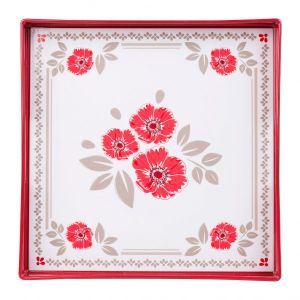 Tray  BOUQUET FLORAL RED