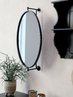 Mirror Antique black  35x16x60cm.