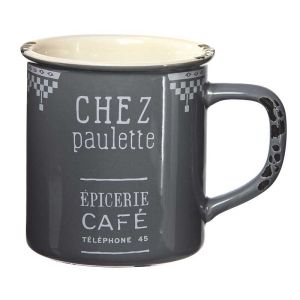 Mug Chez Paulette gris 360ml.