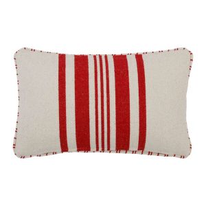 Cushion  TAPISSIER NAT+RED 50X30cm.