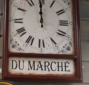 Clock CUISINE DU MARCHE 38 x 50 x 2,5 cm.