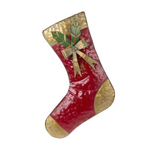 Чорапче CHRISTMAS CAROL 26,5x38,5cm.  червен