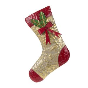 Чорапче CHRISTMAS CAROL 26,5x38,5cm. златен