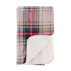 Одеяло TARTAN IN BIANCO 140x170cm.
