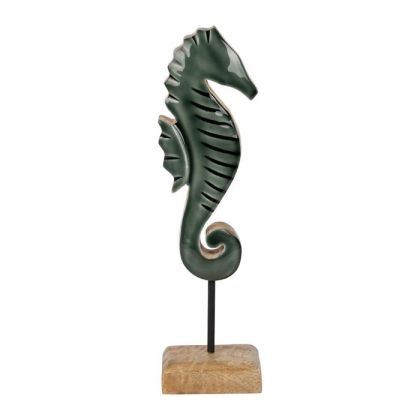 Морско конче декорация HIPPOCAMPE AMARRES EMERAUDE 7x5xH28cm. 