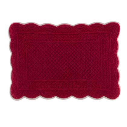 Подложка за хранене CARMEN VELVET35х50cm.rosso & beige.