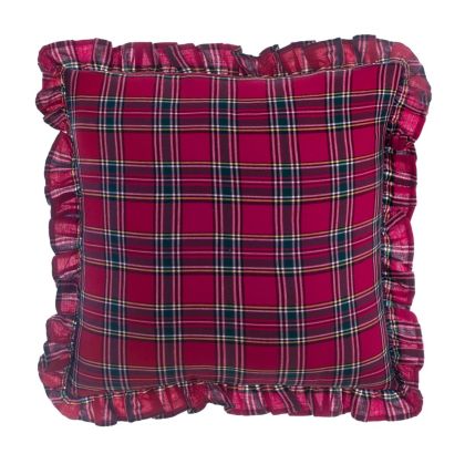 Възглавница MAGIA TARTAN 45x45cm. с волани.