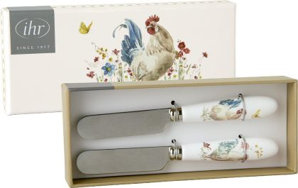 Сет от 2 ножчета за масло COUNTRY ROOSTER 12,5cm.