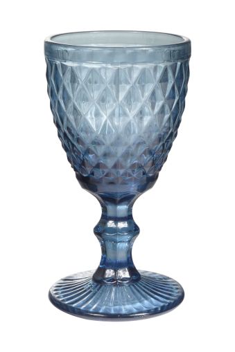 Чаша за вино WINSTON BLUE 8x8x15cm.