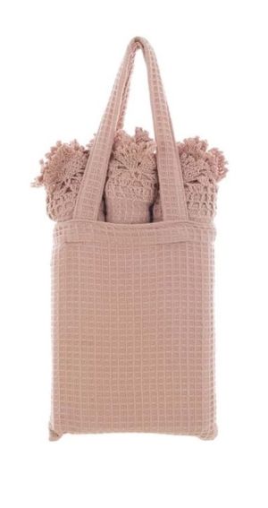 Сет 3 кърпи Provence 50x70cm. с дантела в чанта.
