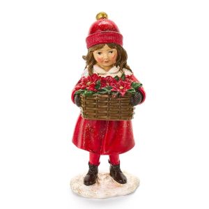 Декорация BIMBI ROSSI CESTO / CORONA 6x5xН12,5cm.