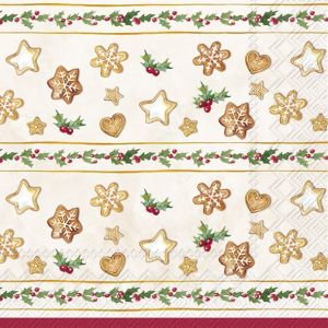 Салфетки COOKIE GARLAND 33х33cm. 20броя.