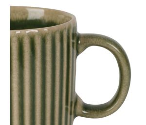Чаша с чинийка CARLA OLIVE 200ml.-10.5x7xH7.5cm. / D14cm.
