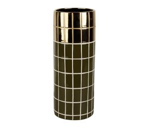 Ваза KAROZ KAKI D11.5xH30cm, 