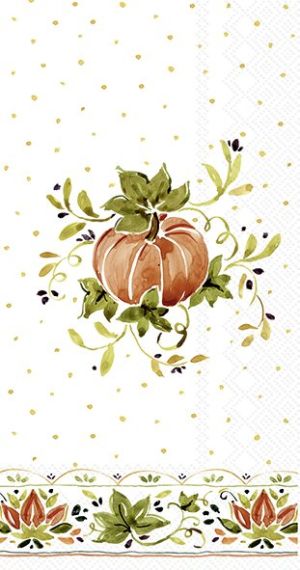 Салфетки PUMPKINS WITH ORNAMENTS 33x42cm.16броя.