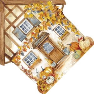Салфетки AUTUMN HOUSE 33х33cm. изрязани.