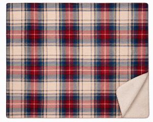 Одеяло TARTAN IN BIANCO 140x170cm.