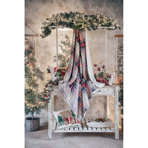 Одеяло TARTAN IN BIANCO 140x170cm.