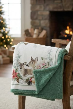 Одеяло  GIARDINO D INVERNO 150x200cm. SHERPA 420GSM.