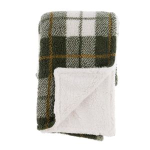 Одеяло TARTAN IN VERDE 160x200cm. SHERPA 430GSM.