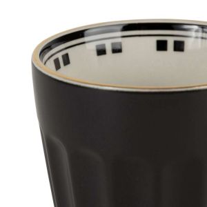 Чаша за кафе BISTROT DE MADEL BLACK 200МL-D8H8cm.