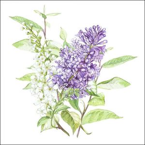 Салфетки Lilac white 33x33cm. 20 броя.