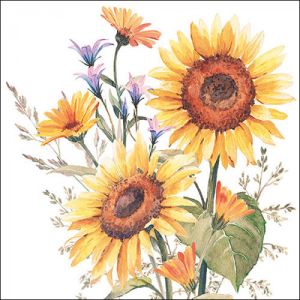Салфетки Sunflowers 33х33cm. 20броя.